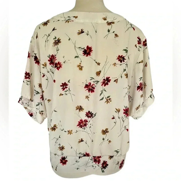Sienna Sky Women Floral Blouse Short Ballon Sleeve Size‎ M - Picture 3 of 7